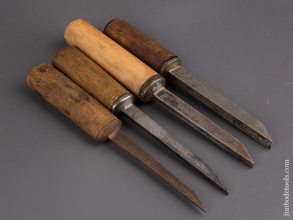 Set of Four SORBY Pig Sticker Mortise Chisels - 86590