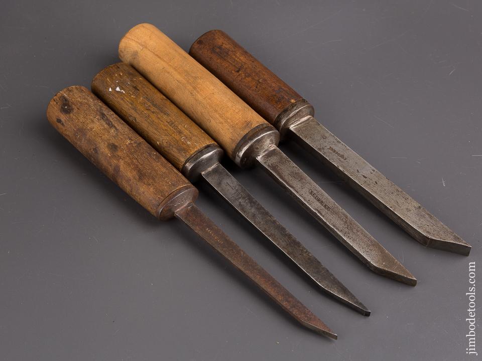 Set of Four SORBY Pig Sticker Mortise Chisels - 86590