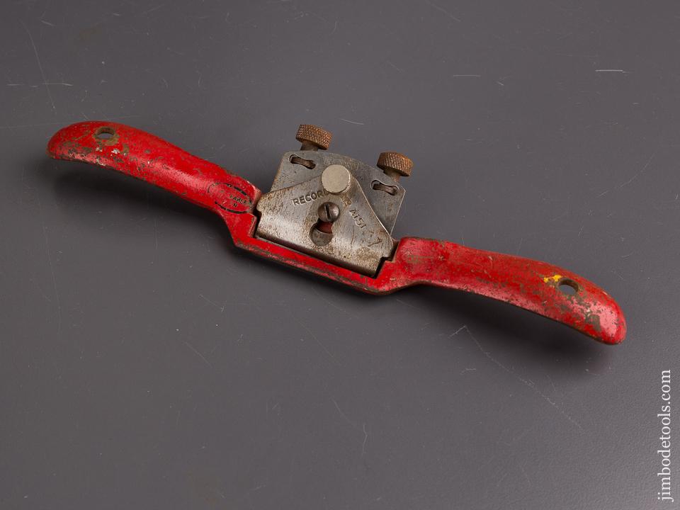 RECORD No. A151 Round Bottom Adjustable Spoke Shave - 86608
