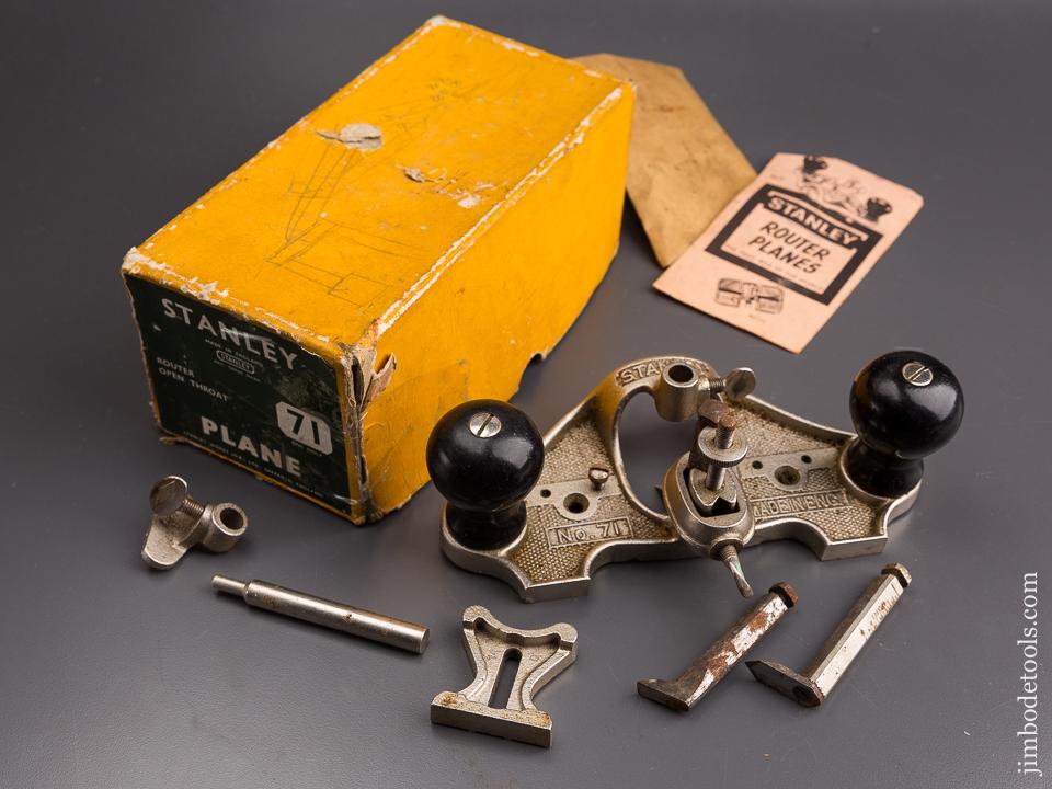 STANLEY No. 71 Router Plane 100% COMPLETE in Original Box - 86116