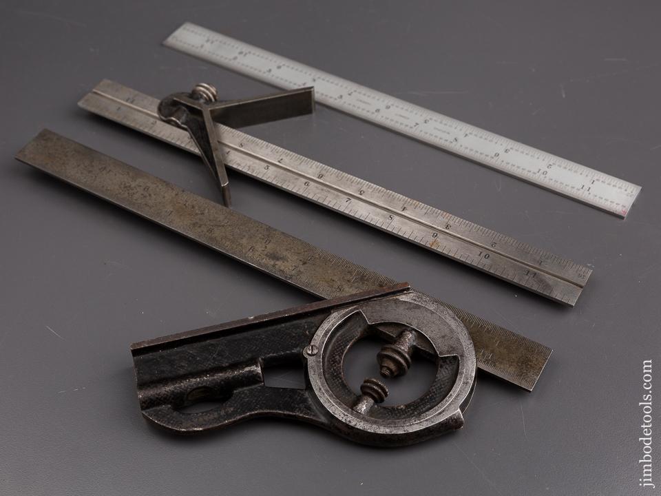 Early STARRETT Protractor with Spare Blades - 86659