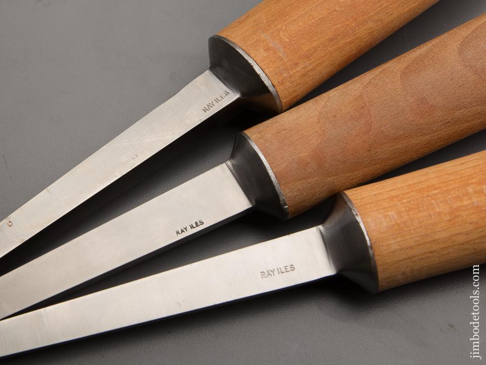 MINT Three RAY ILES Pig Sticker Mortise Chisels - 86685