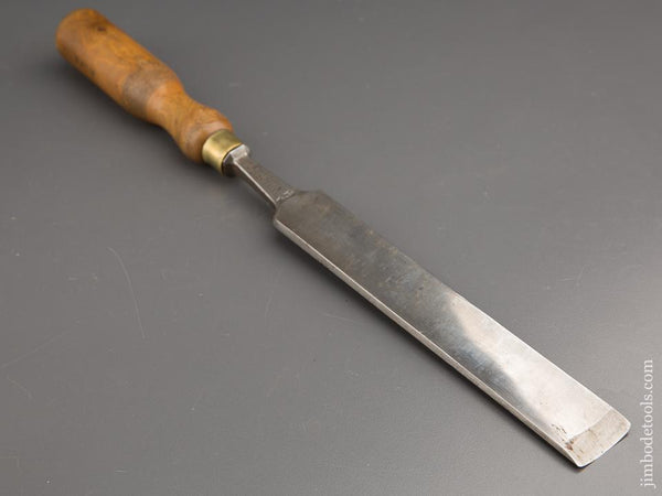 1 1/4 inch JAMES HOWARTH SHEFFIELD No. 4 Sweep Boxwood Handled Pattern Maker's Paring Gouge - 86687