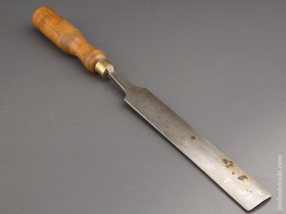 1 1/4 inch JAMES HOWARTH SHEFFIELD No. 4 Sweep Boxwood Handled Pattern Maker's Paring Gouge - 86687