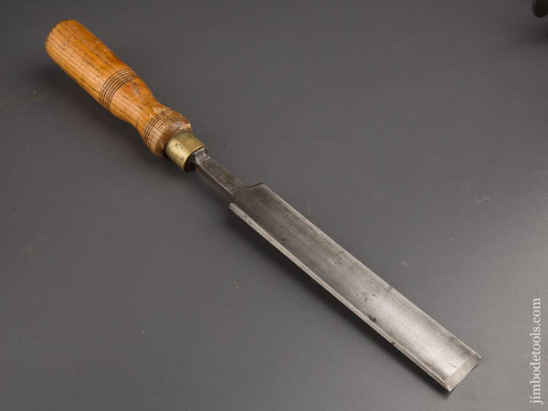 1 1/4 inch MAWHOOD No. 5 Sweep Ash Handled Pattern Maker's Paring Gouge - 86688