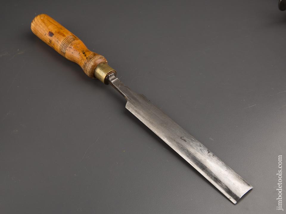 1 1/4 inch MAWHOOD No. 5 Sweep Ash Handled Pattern Maker's Paring Gouge - 86688