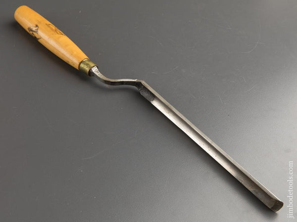 3/4 inch MARPLES Boxwood Handled Crank Neck Pattern Maker's Paring Gouge - 86695