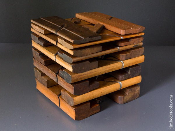 Complete Good User Set of 18 Hollows & Rounds Molding Planes EVENS - 86713