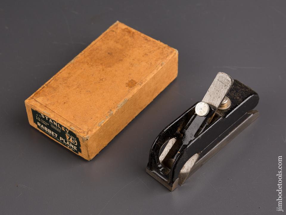 STANLEY No. 75 Rabbet Plane MINT in Original Box - 86744