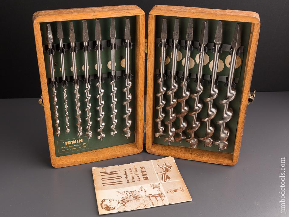 Complete Set of 13 IRWIN Auger Bits in Original Box - 86765