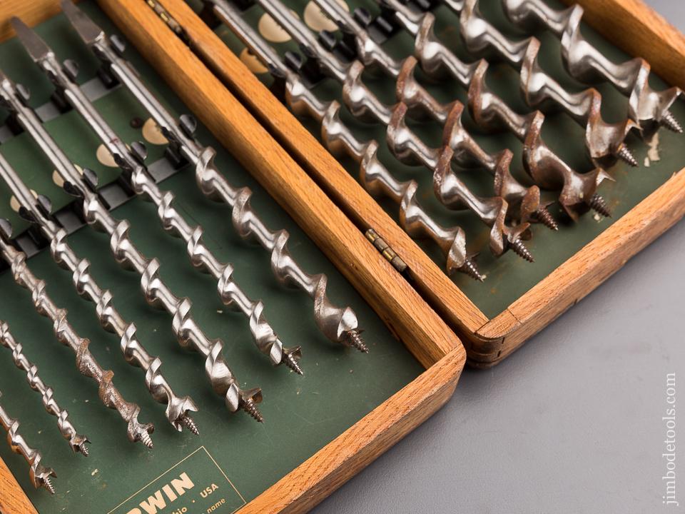 Complete Set of 13 IRWIN Auger Bits in Original Box - 86765