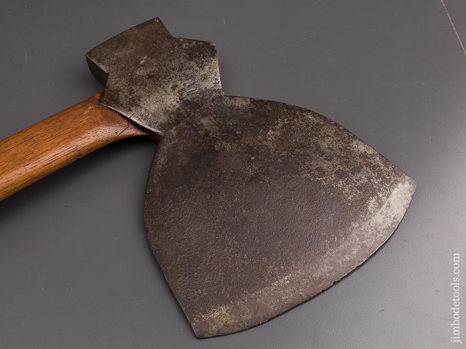 Rare! ALBERTSON POUGHKEEPSIE NY Offset Double Bevel Broad Axe - 86768