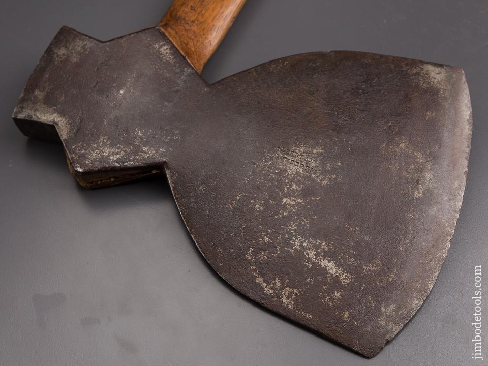 Rare! ALBERTSON POUGHKEEPSIE NY Offset Double Bevel Broad Axe - 86768