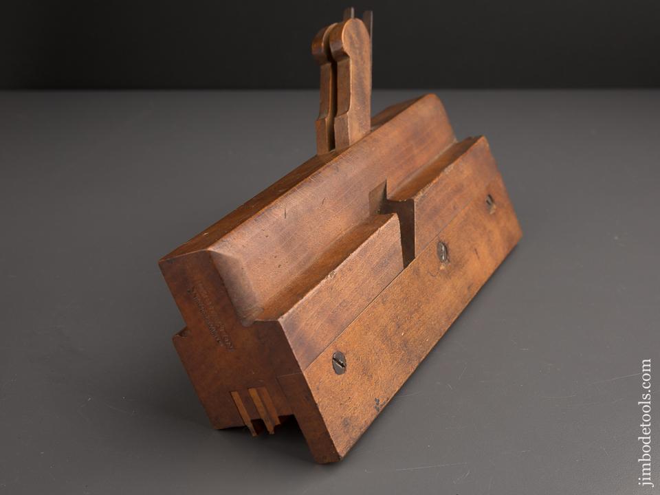 Double Iron Door Molding Plane by T. TILESTON BOSTON circa 1802-66 EXTRA FINE - 86794