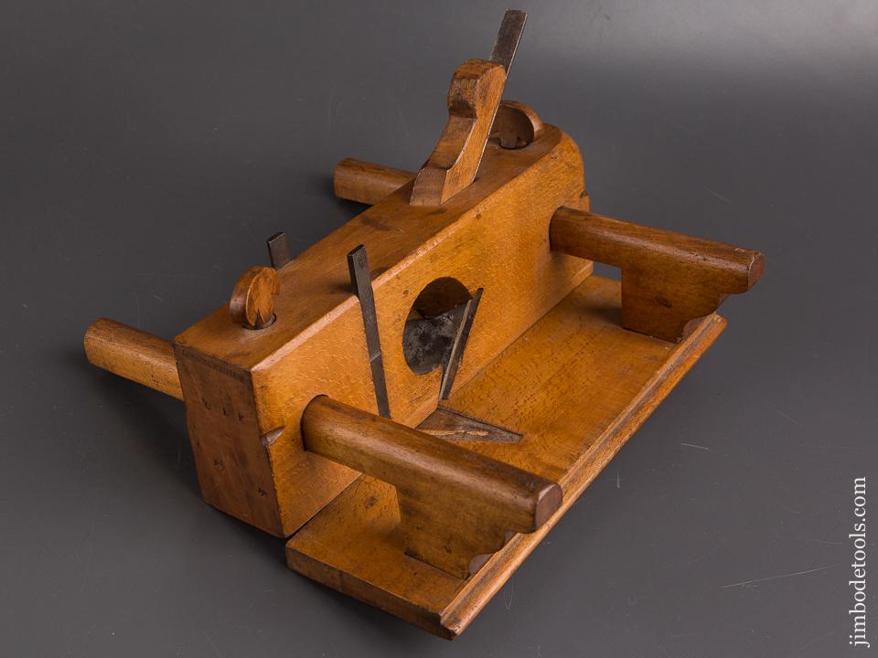 RARE! Lovely Fenced Screw Lock Filletser Plane by J. EDWIN CHILD Providence, RI circa 1850-1880 FINE- 86826
