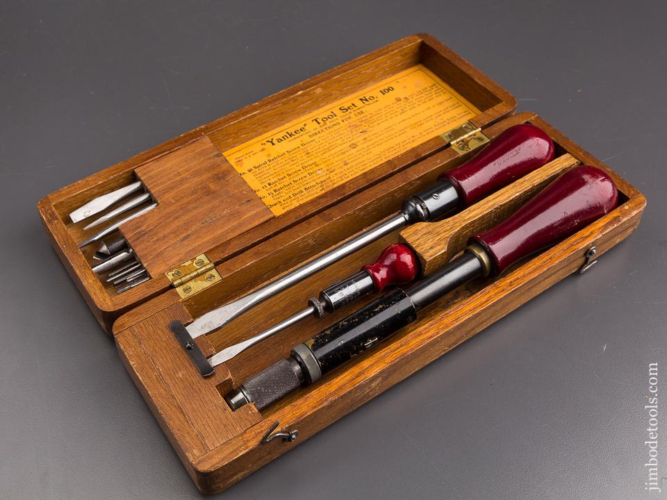 100% Complete! YANKEE Tool Set No. 100 NEAR MINT in Original Box = 86827
