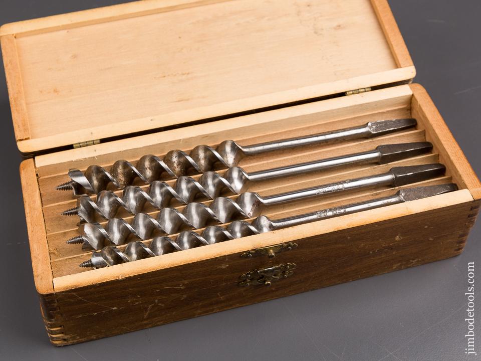 EXTRA FINE! Complete Set of 13 RUSSELL JENNINGS Auger Bits in Original 3 Tiered Box - 86835