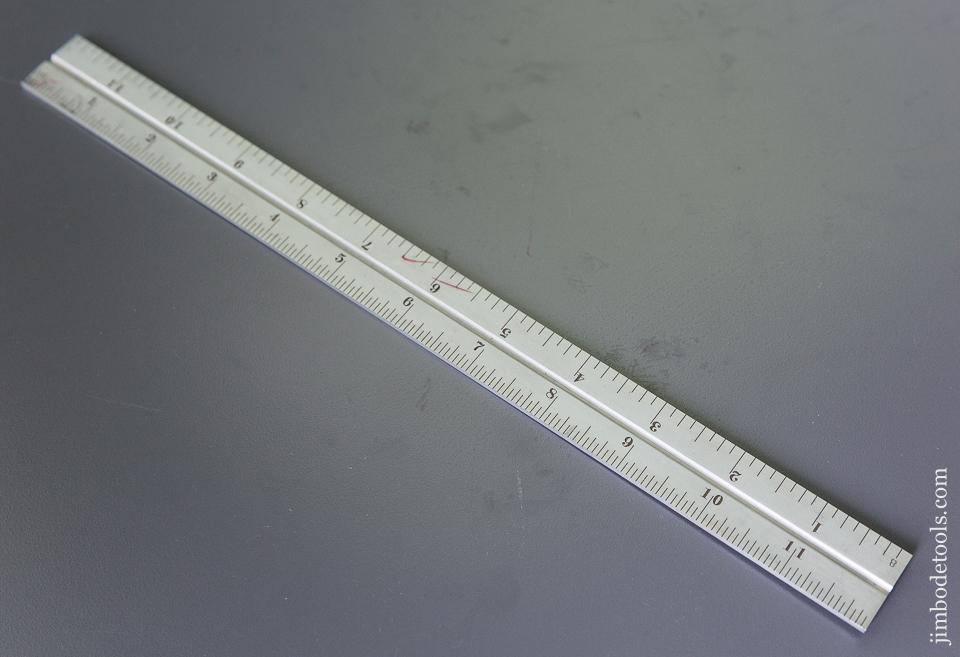 Mint! STARRETT No. 4R GRAD Satin Twelve inch Rule NEW OLD STOCK - 86841M