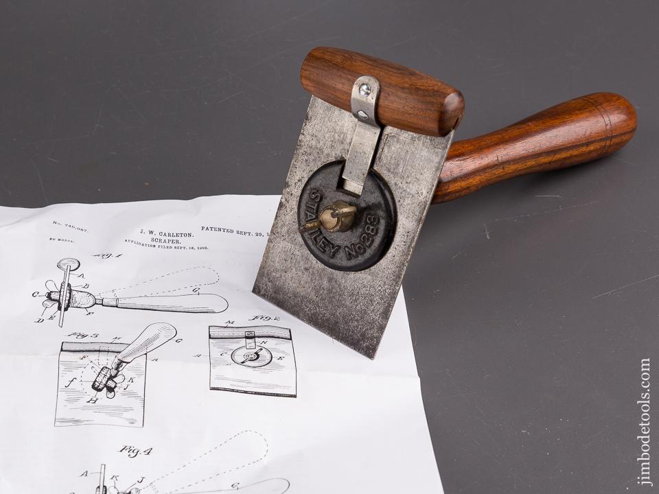 CARLTON Patent September 29, 1903 STANLEY No. 283 Cabinet Scraper Plane - 86843
