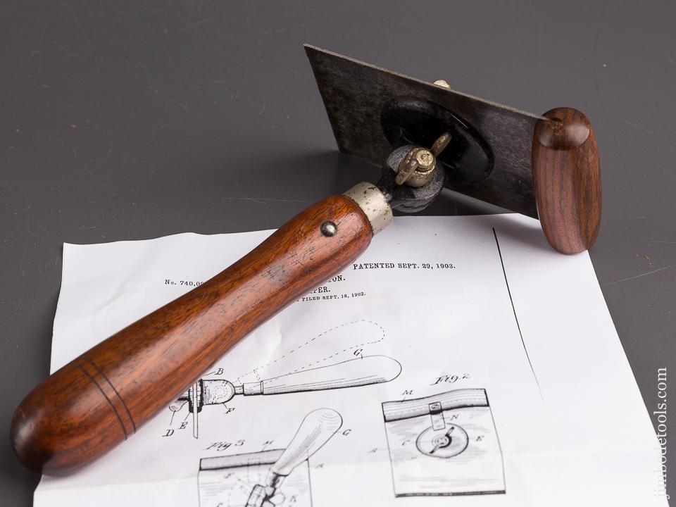 CARLTON Patent September 29, 1903 STANLEY No. 283 Cabinet Scraper Plane - 86843