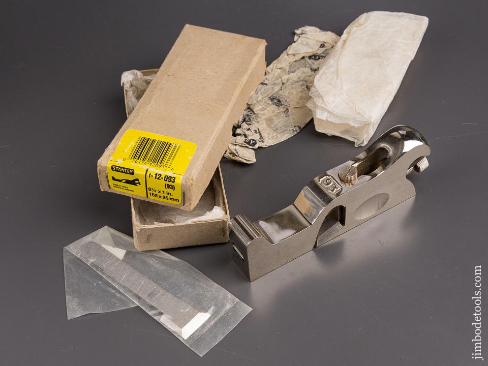 STANLEY No. 93 Cabinet Maker's Rabbet Plane MINT in Original Box - 86848