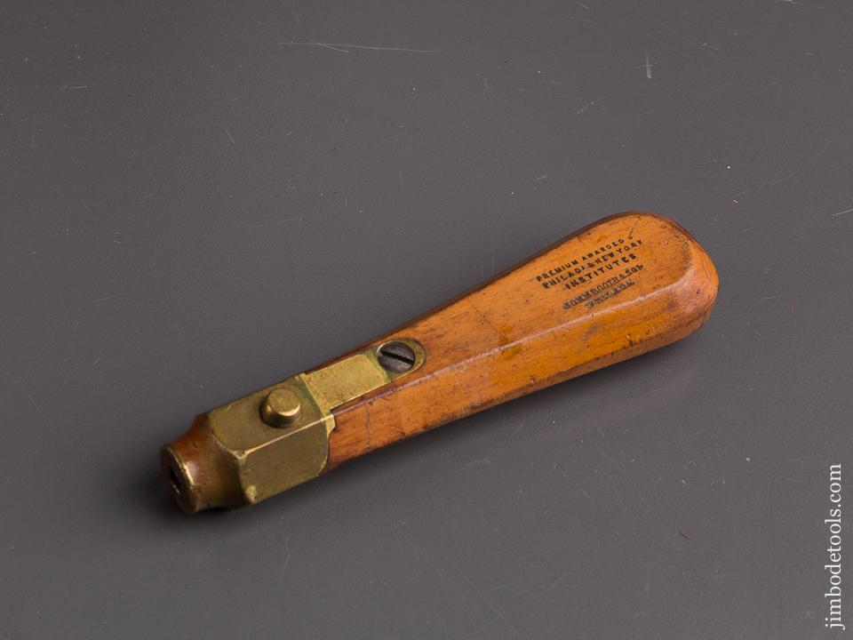 5 1/2 inch JOHN BOOTH & SON Boxwood & Brass Tool Handle - 86885