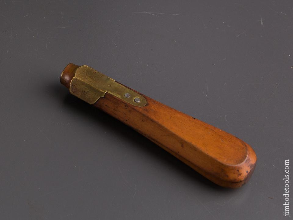 5 1/2 inch JOHN BOOTH & SON Boxwood & Brass Tool Handle - 86885