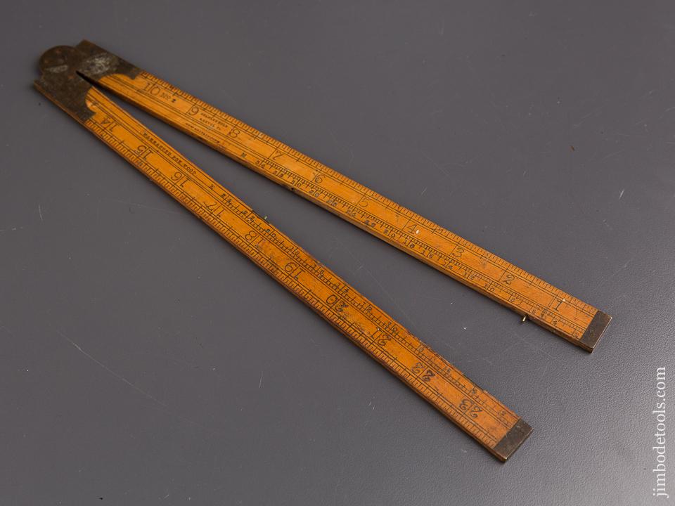 Extra Fine STANLEY No. 2 Boxwood & Brass Carpenter's Rule - 86888
