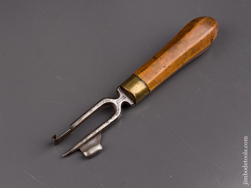 French Eight inch GERVAIS ALANGON Boxwood Handled Race Knife - 86893U