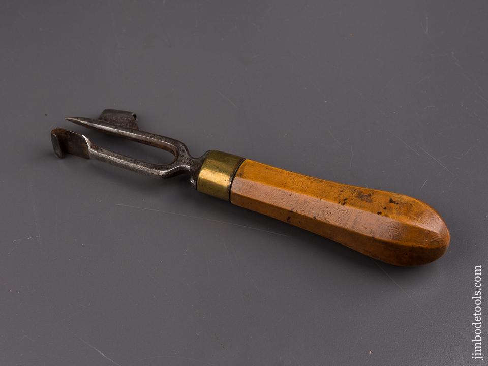 French Eight inch GERVAIS ALANGON Boxwood Handled Race Knife - 86893U