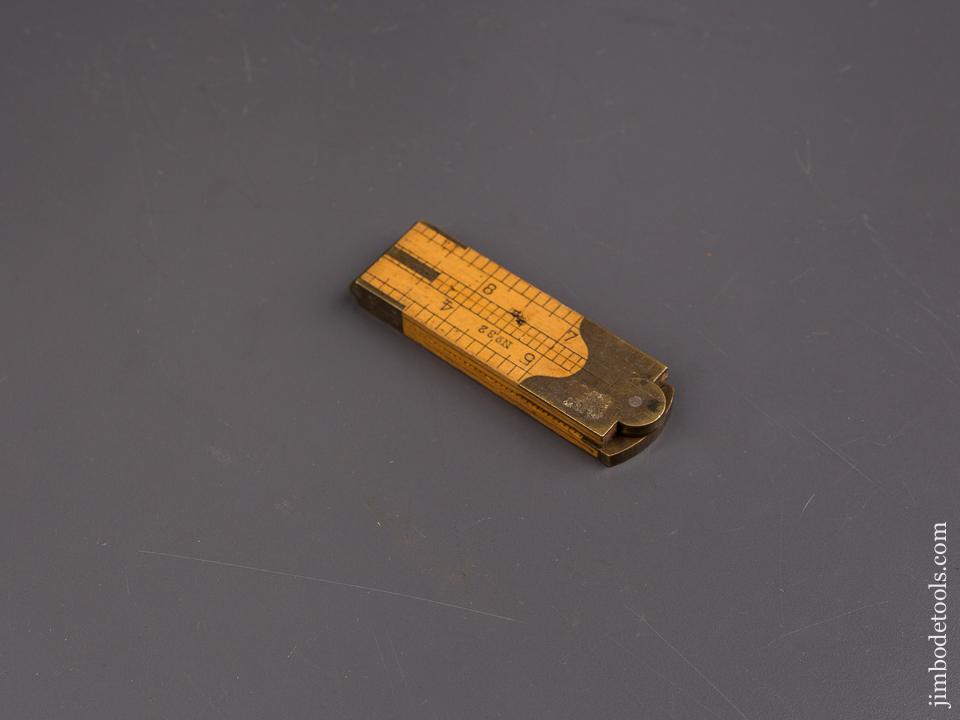 Near Mint! STANLEY No. 32 Boxwood & Brass Carpenter's Caliper Rule - 86899