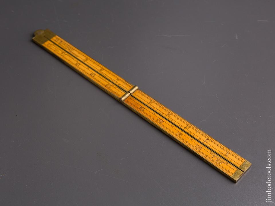 Mint! STANLEY No. 62 Boxwood & Brass Carpenter's Rule - 86901
