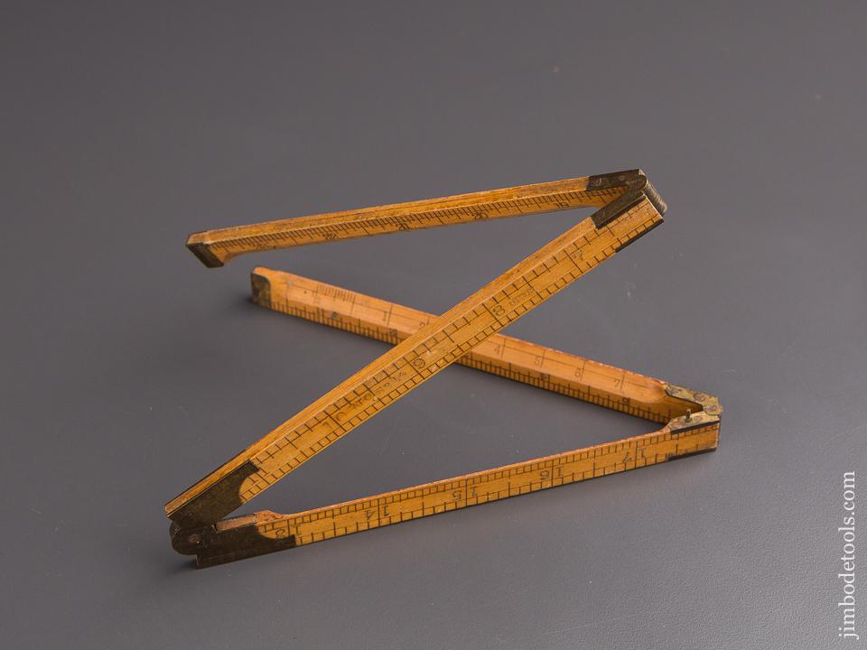 Fine STANLEY No. 53 1/2 Boxwood & Brass Architect's Rule - 86902