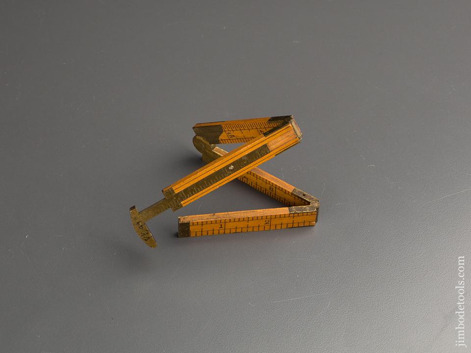 Mint! STANLEY No. 32 Boxwood & Brass Carpenter's Caliper Rule - 86904