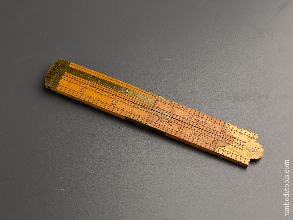 Mint! STANLEY No. 32 Boxwood & Brass Carpenter's Caliper Rule - 86904