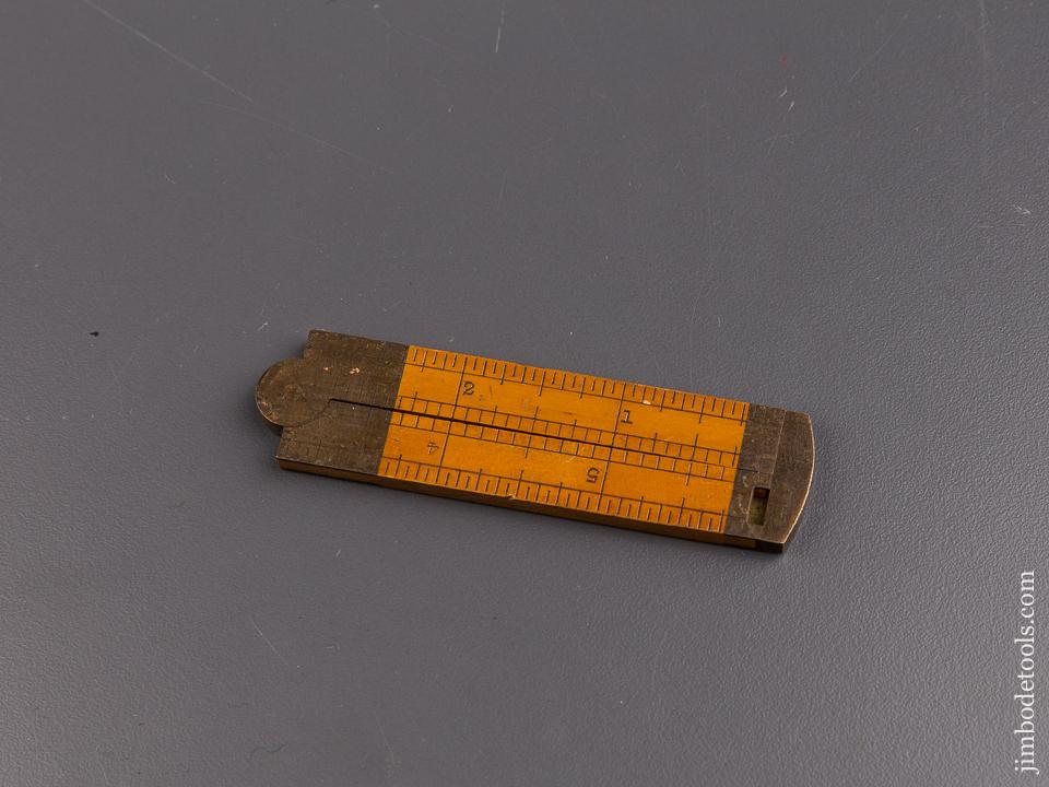 Mint! STANLEY No. 36 Boxwood & Brass Carpenter's Caliper Rule SWEETHEART - 86905