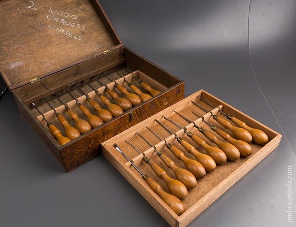 Great Double Decker Carving Tool Set with Twenty Carving Chisels! - 86914