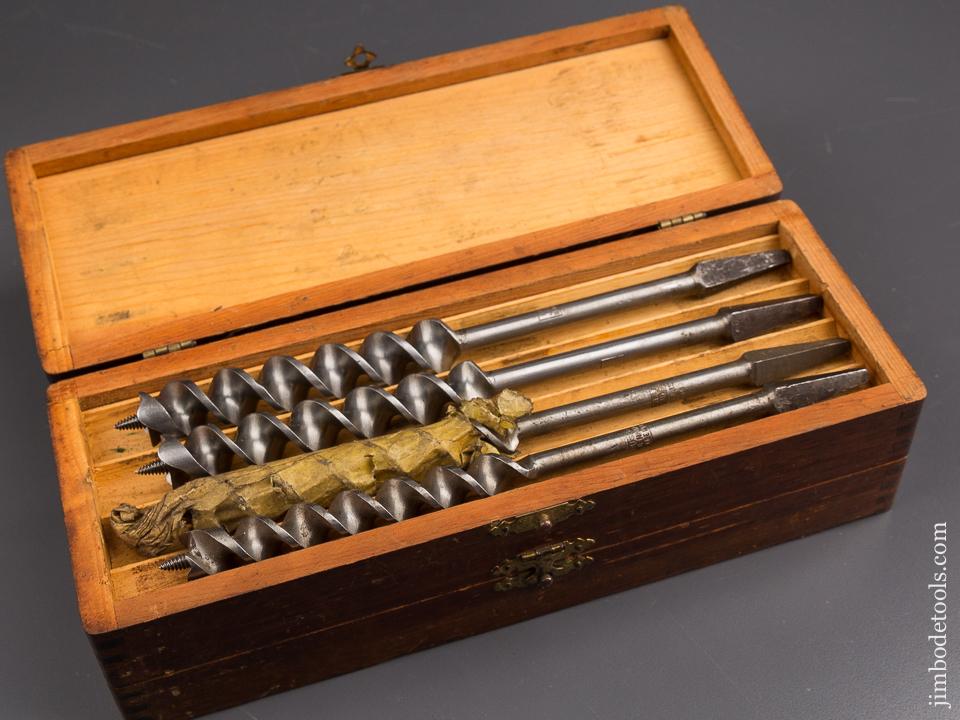 Complete Set of 13 RUSSELL JENNINGS Auger Bits in Original 3 Tiered Box - 86917