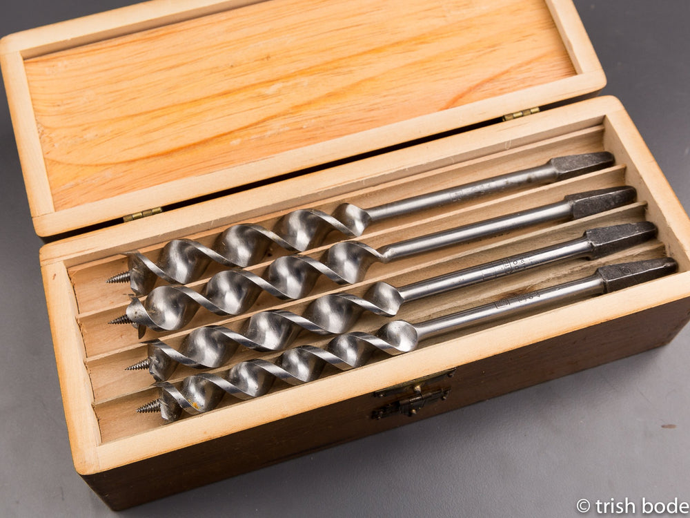 Complete Set of 13 RUSSELL JENNINGS Auger Bits NEAR MINT in Original 3 Tiered Box - 86918