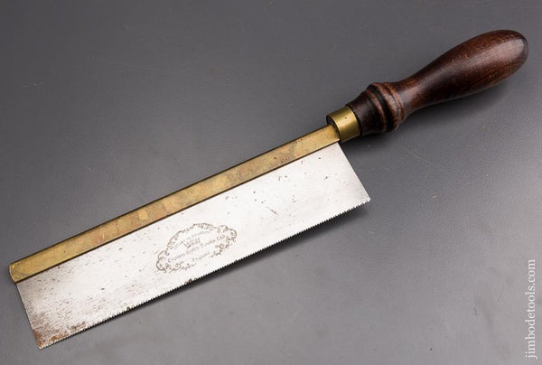 UNUSED! 18 point 8 inch Rip CROWN HAND TOOLS Brass Back Dovetail Saw - 86921 