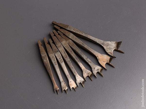 Set of Eight JAMES BEE Center Bits - 86923