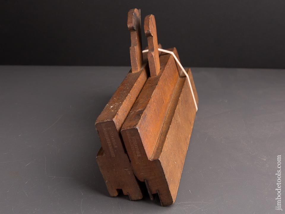 6/8 inch Tongue & Groove Plane Set by H. HILLS SPRINGFIELD MASS circa 1845-51 - 86925
