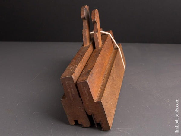 6/8 inch Tongue & Groove Plane Set by H. HILLS SPRINGFIELD MASS circa 1845-51 - 86925