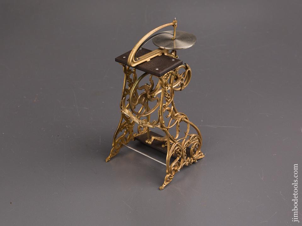 RARE and Beautiful!  Cast Brass Model of a "FLEETWOOD" Treadle Scroll Saw by PAUL HAMLER - 86927U
