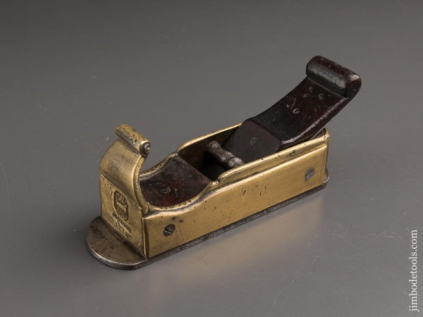 Outstanding! 18th Century English Dated 1739 Bronze Mitre Plane with Steel Sole - 86928U
