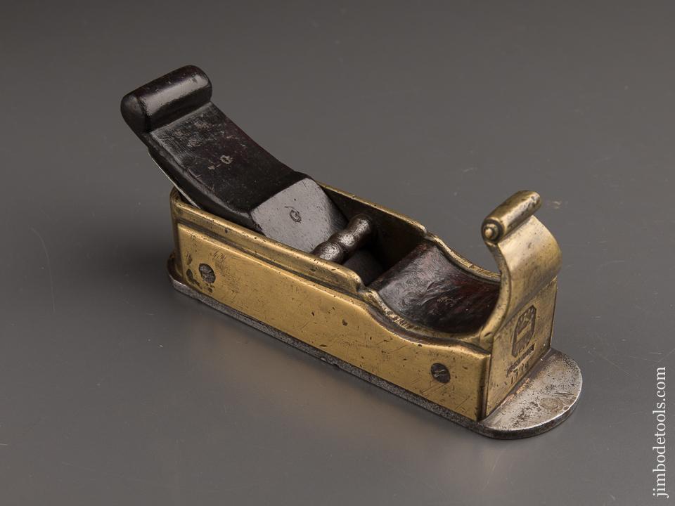 Outstanding! 18th Century English Dated 1739 Bronze Mitre Plane with Steel Sole - 86928U