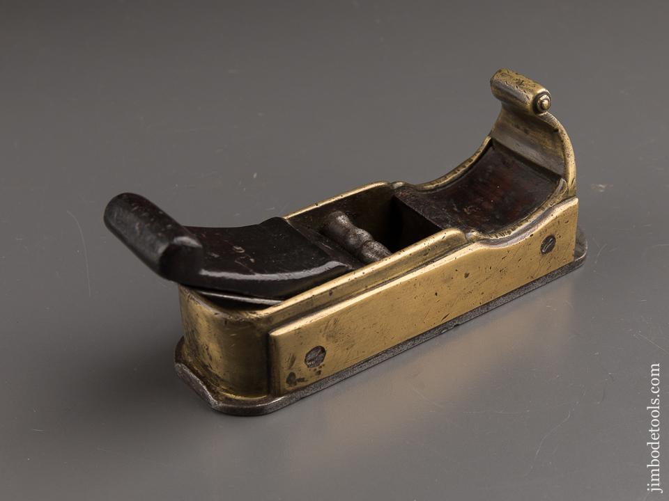 Outstanding! 18th Century English Dated 1739 Bronze Mitre Plane with Steel Sole - 86928U