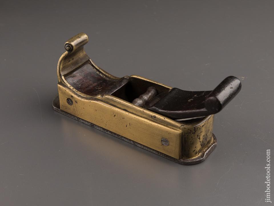 Outstanding! 18th Century English Dated 1739 Bronze Mitre Plane with Steel Sole - 86928U