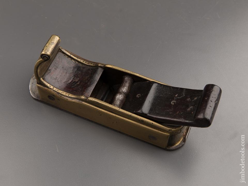 Outstanding! 18th Century English Dated 1739 Bronze Mitre Plane with Steel Sole - 86928U