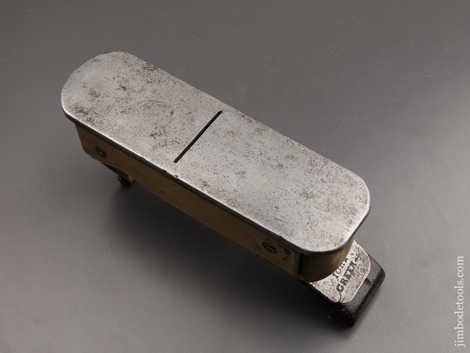 Outstanding! 18th Century English Dated 1739 Bronze Mitre Plane with Steel Sole - 86928U